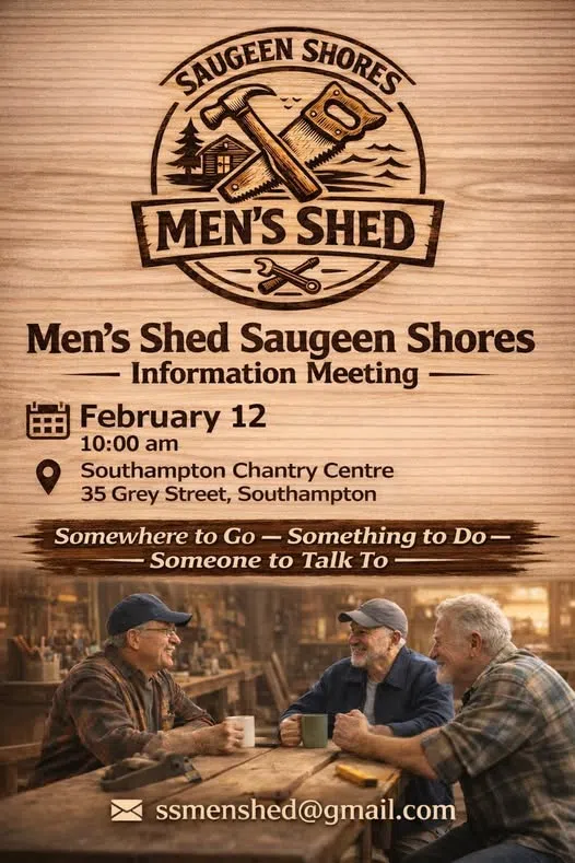 Info Meeting On Men’s Shed Starting Up In Saugeen Shores