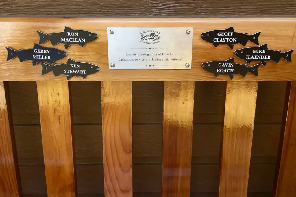 Maple Ridge river group honours long-serving members with new bench